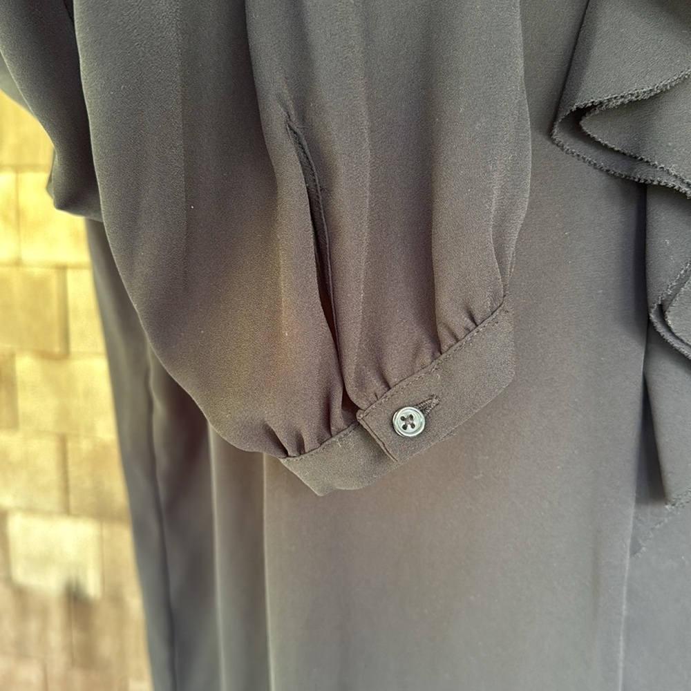 Mossimo Black Ruffle Blouse - Picture 3 of 5